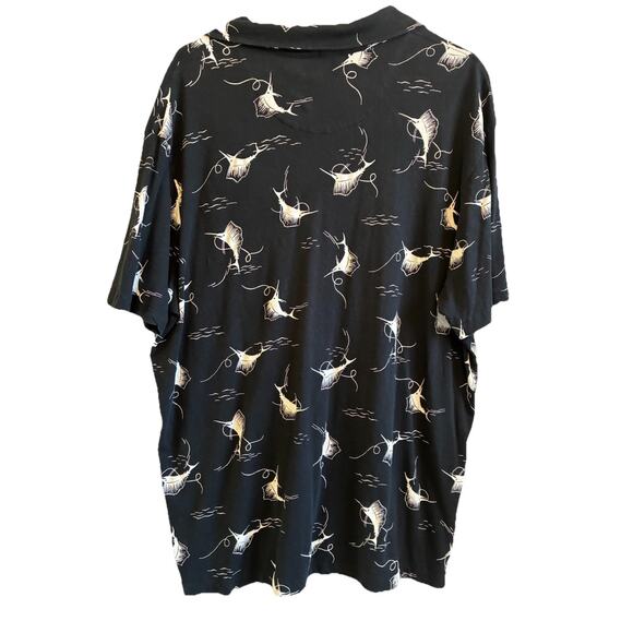 VTG 90s Polo Ralph Lauren Sailfish Shirt Mens 2XL Marlin Graphic Print Fish Polo - Picture 5 of 10